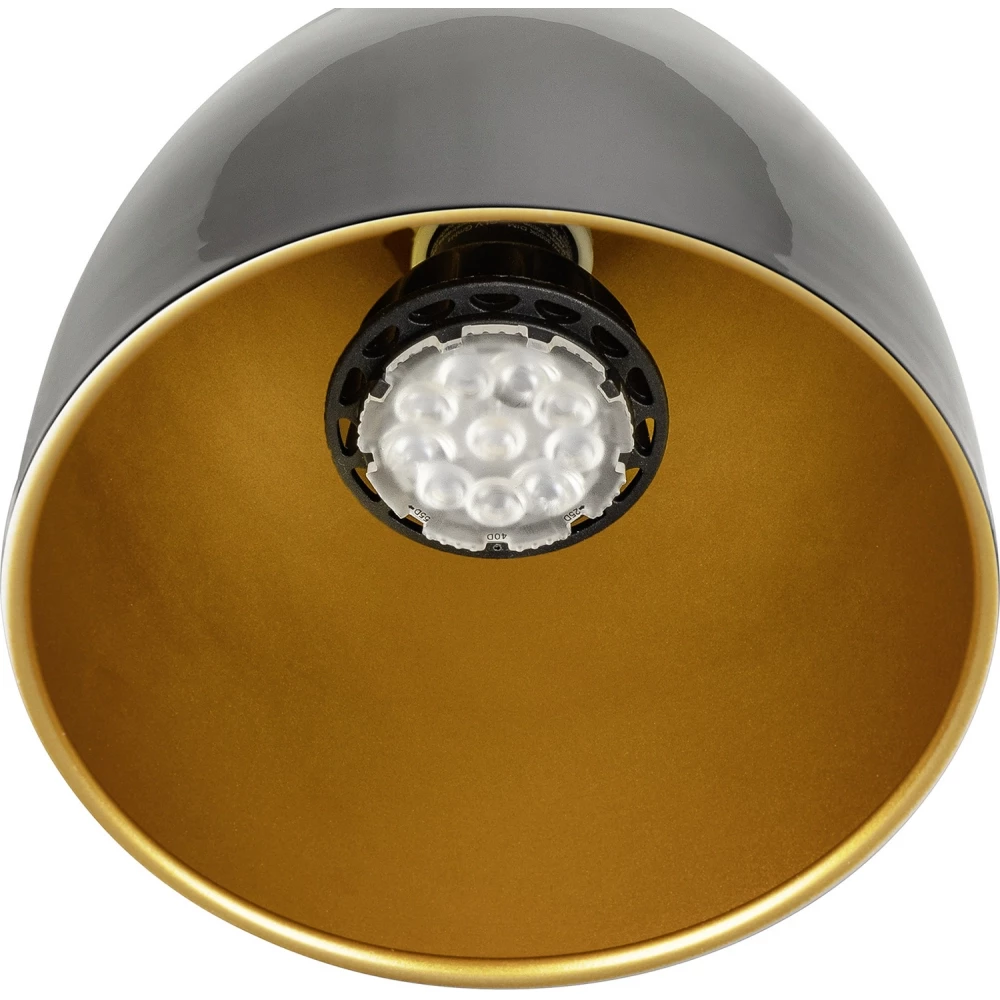 SLV PARA CONE Para Cone 14, 1-fase systeemarmatuur, gu10, zwart/goud
