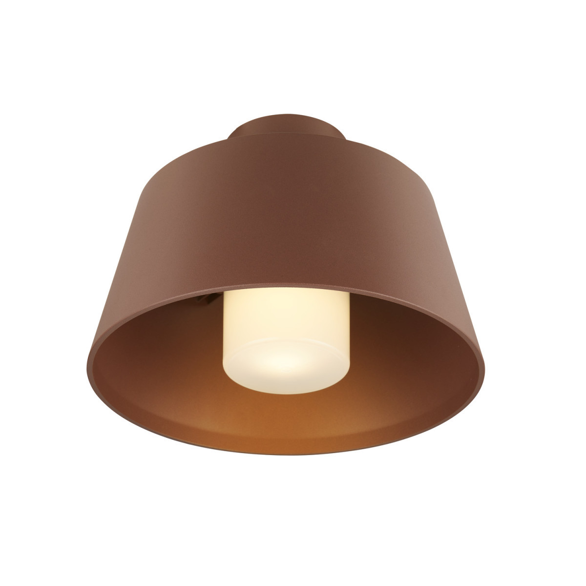 SLV PHOTONI Photoni, plafondopbouwarmatuur, conisch, 1 X max. 13 W, e27, roest