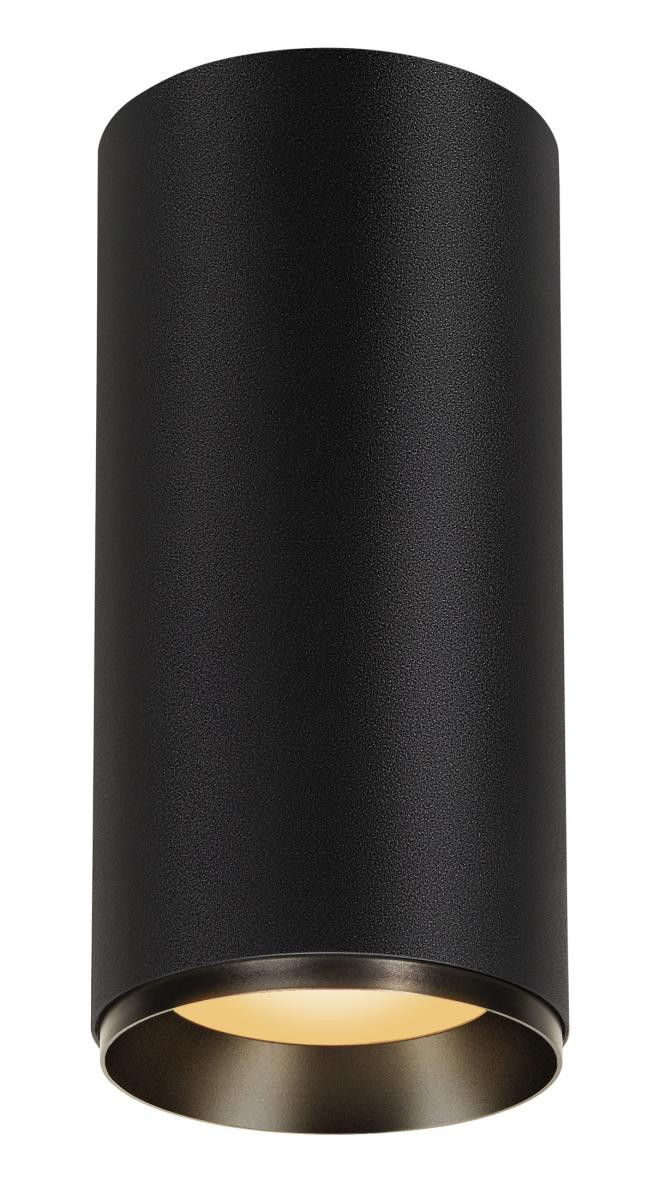 SLV NUMINOS Numinos® Dali XL, plafondopbouwarmatuur zwart 36W 2700K 36°
