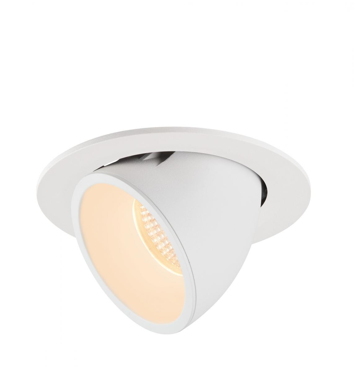 SLV NUMINOS Numinos® Gimble L, plafondinbouwarmatuur wit 2700K 55°