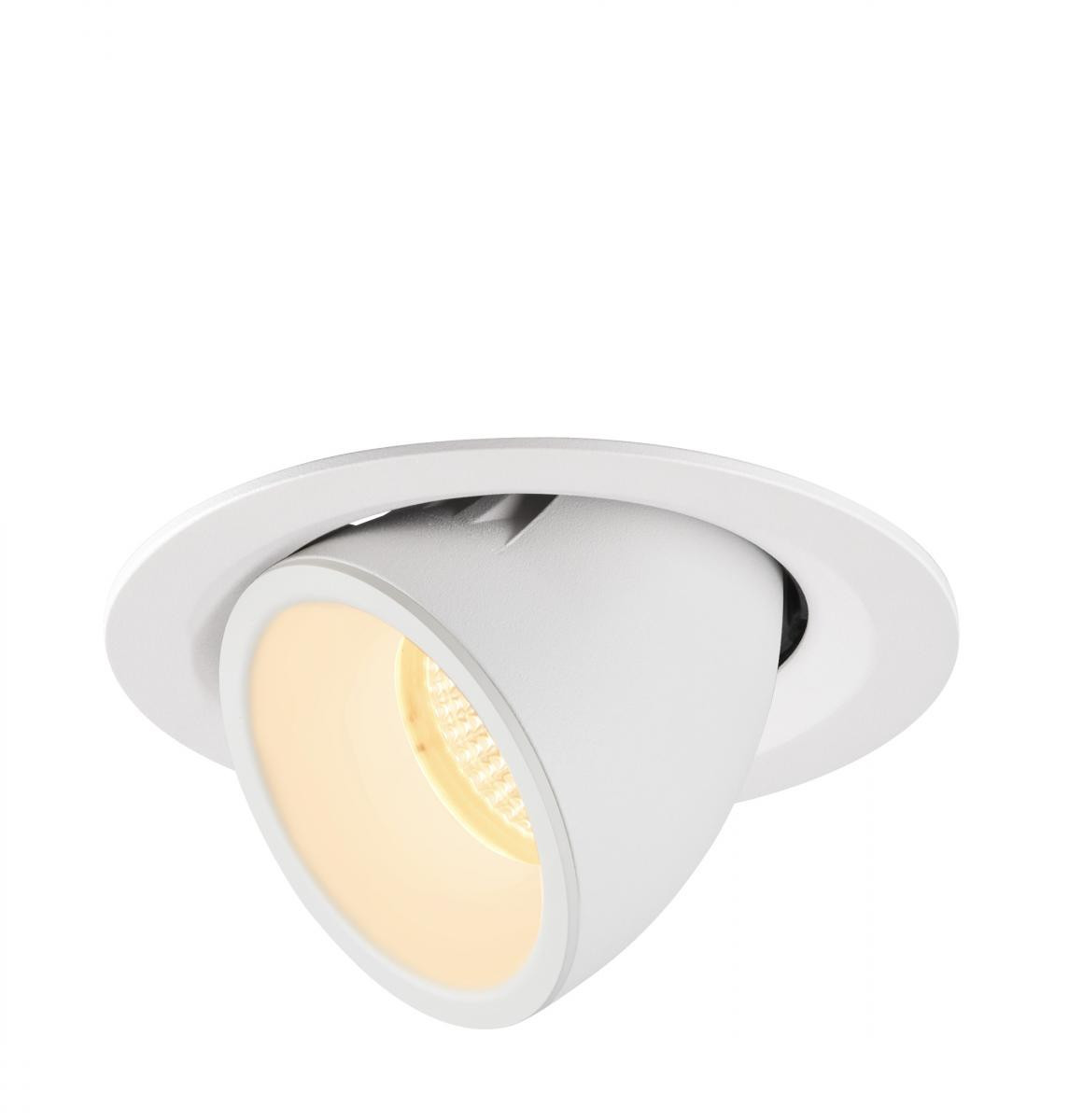 SLV NUMINOS Numinos® Gimble M, plafondinbouwarmatuur wit 3000K 40°