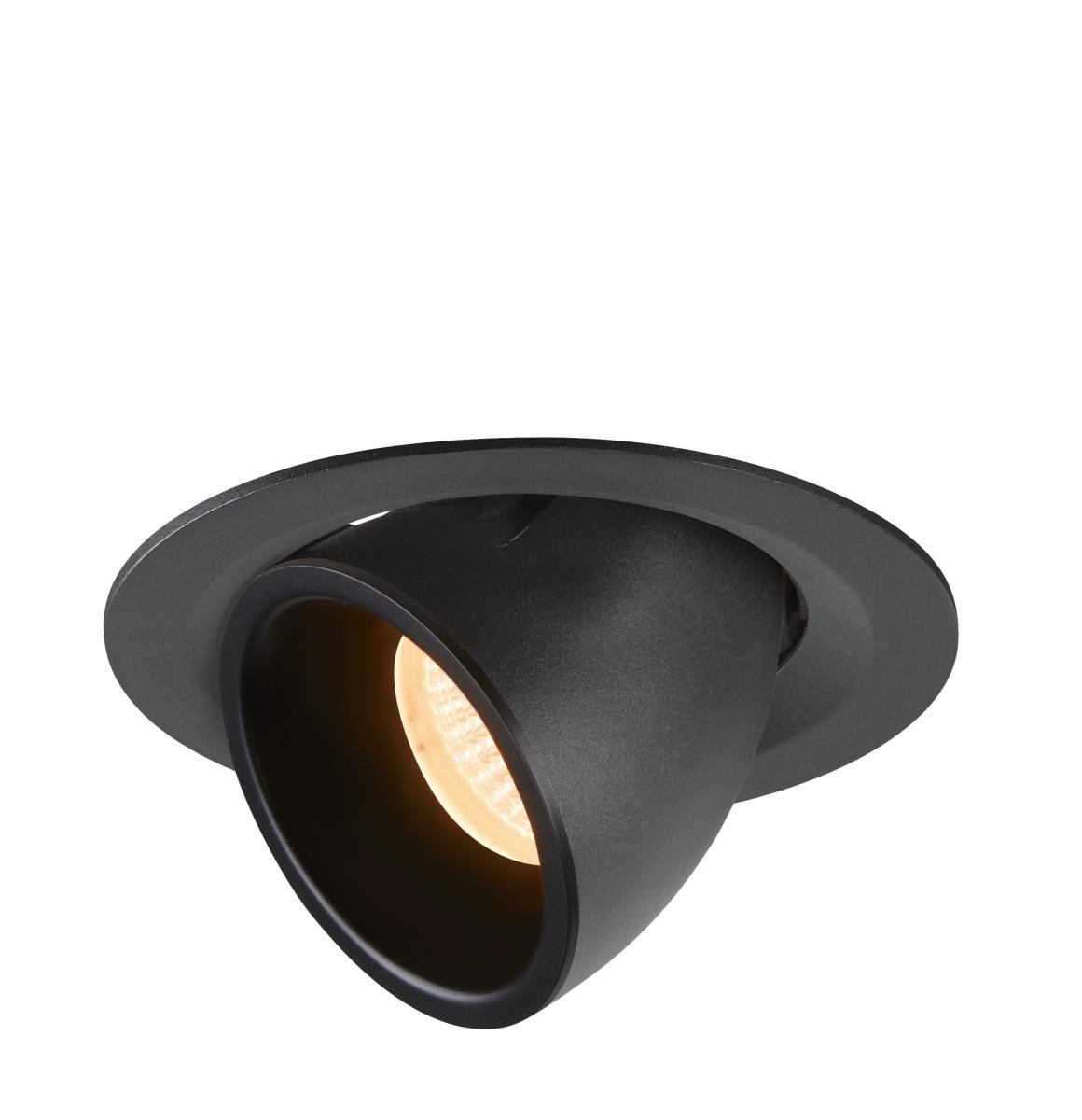 SLV NUMINOS Numinos® Gimble M, plafondinbouwarmatuur zwart 2700K 20°