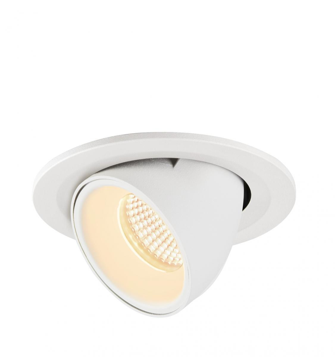 SLV NUMINOS Numinos® Gimble S, plafondinbouwarmatuur wit 3000K 40°