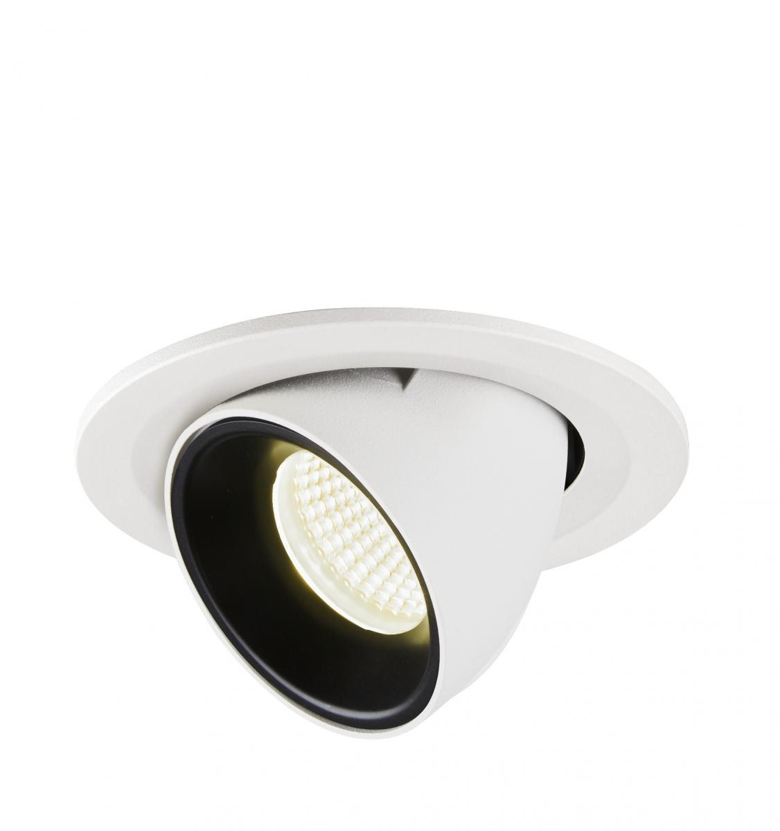 SLV NUMINOS Numinos® Gimble S, plafondinbouwarmatuur wit/zwart 4000K 55°