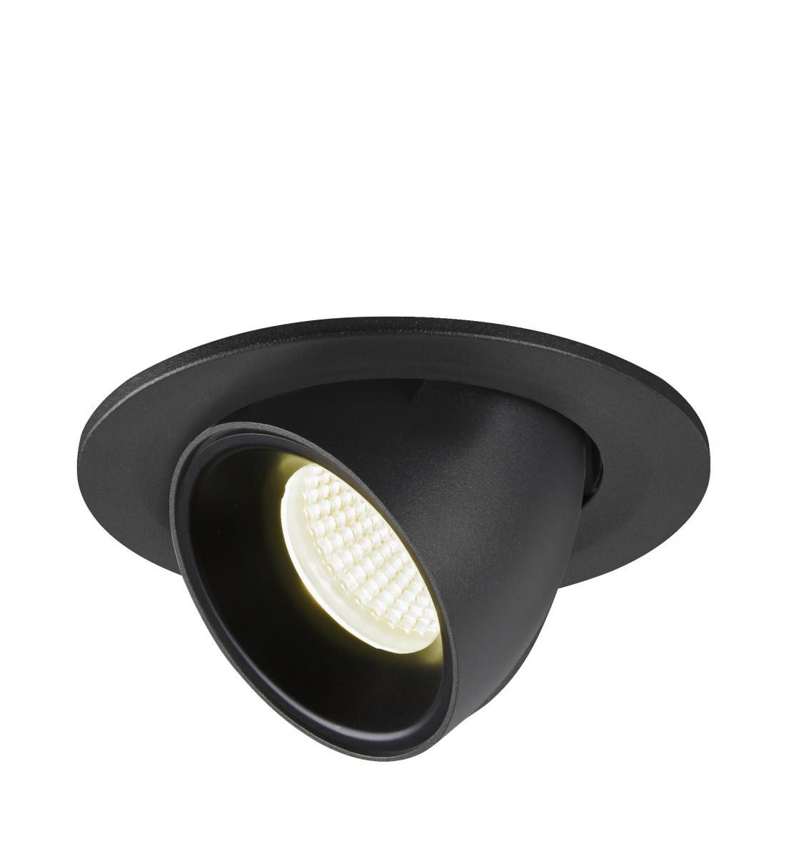 SLV NUMINOS Numinos® Gimble S, plafondinbouwarmatuur zwart 4000K 20°