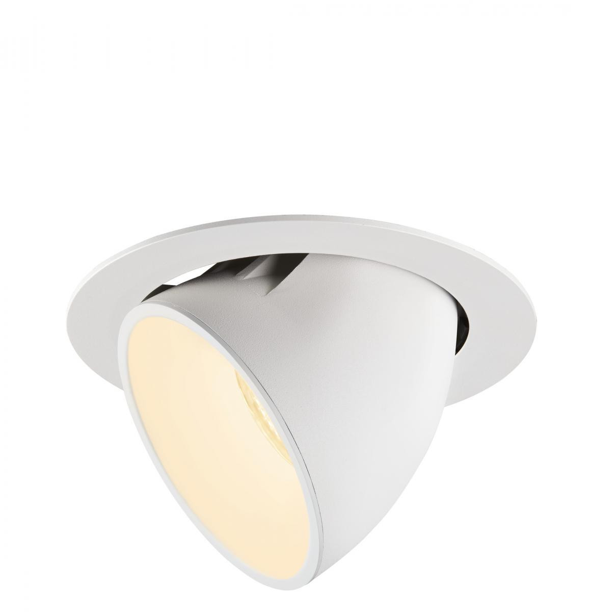 SLV NUMINOS Numinos® Gimble XL, plafondinbouwarmatuur wit 3000K 40°