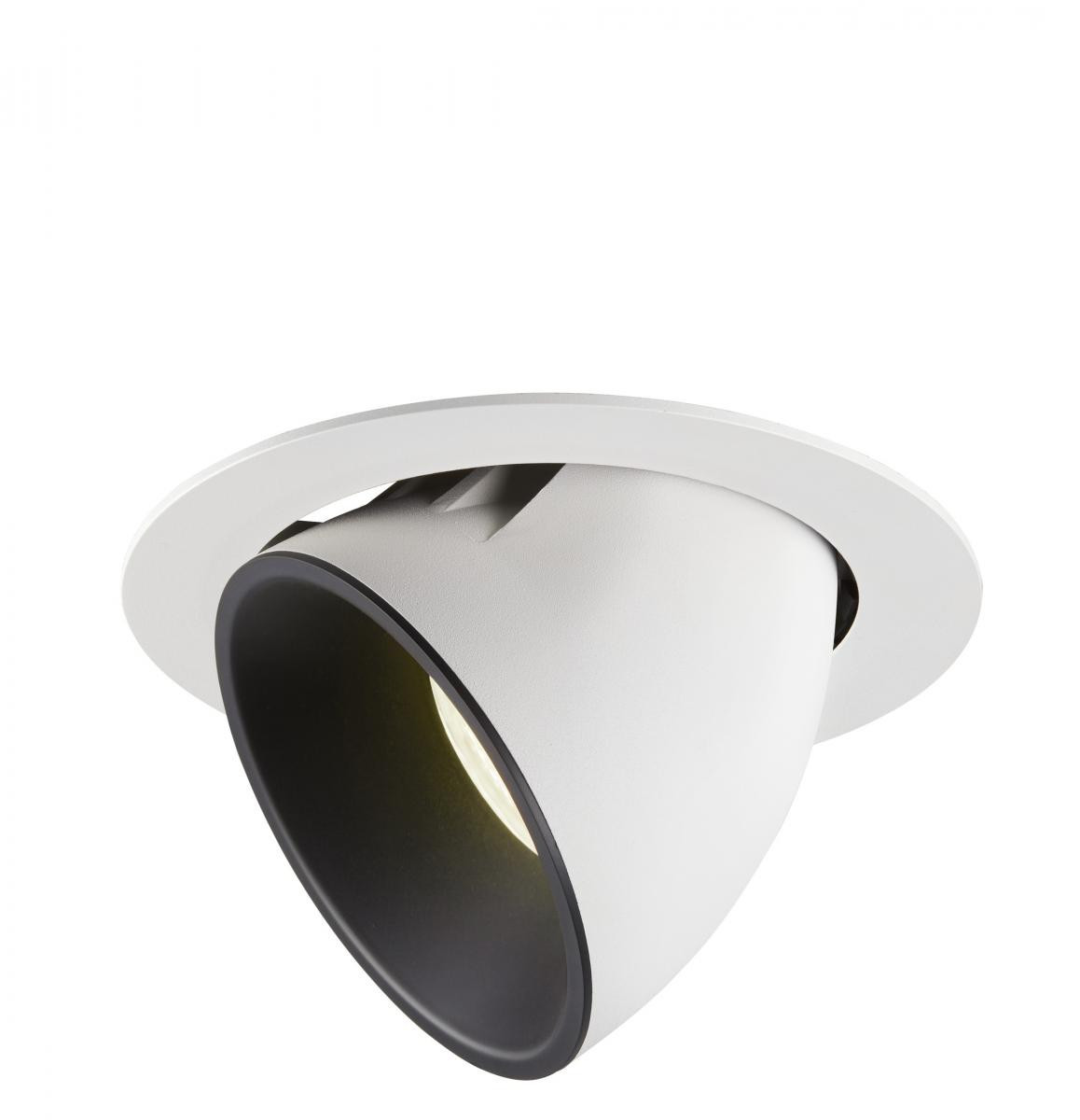 SLV NUMINOS Numinos® Gimble XL, plafondinbouwarmatuur wit/zwart 4000K 40°