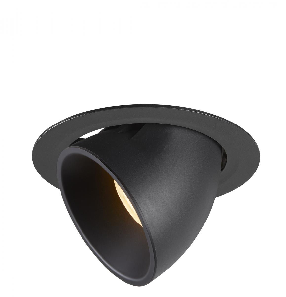 SLV NUMINOS Numinos® Gimble XL, plafondinbouwarmatuur zwart 3000K 40°