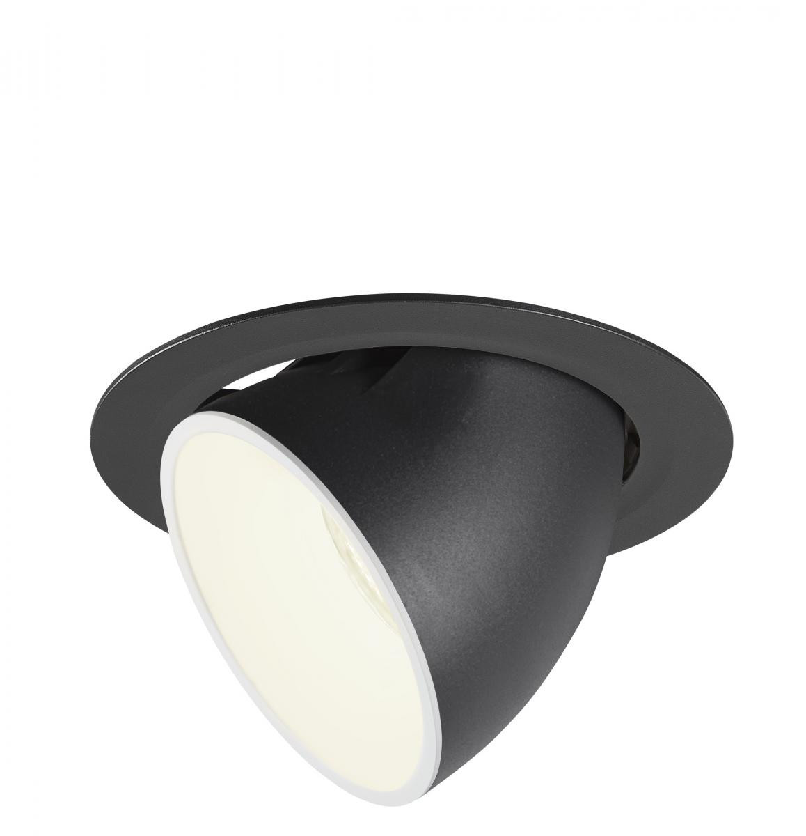 SLV NUMINOS Numinos® Gimble XL, plafondinbouwarmatuur zwart/wit 4000K 55°