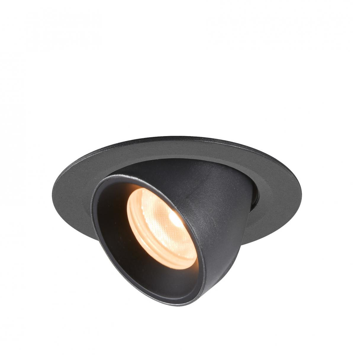 SLV NUMINOS Numinos® Gimble XS, plafondinbouwarmatuur zwart 2700K 20°