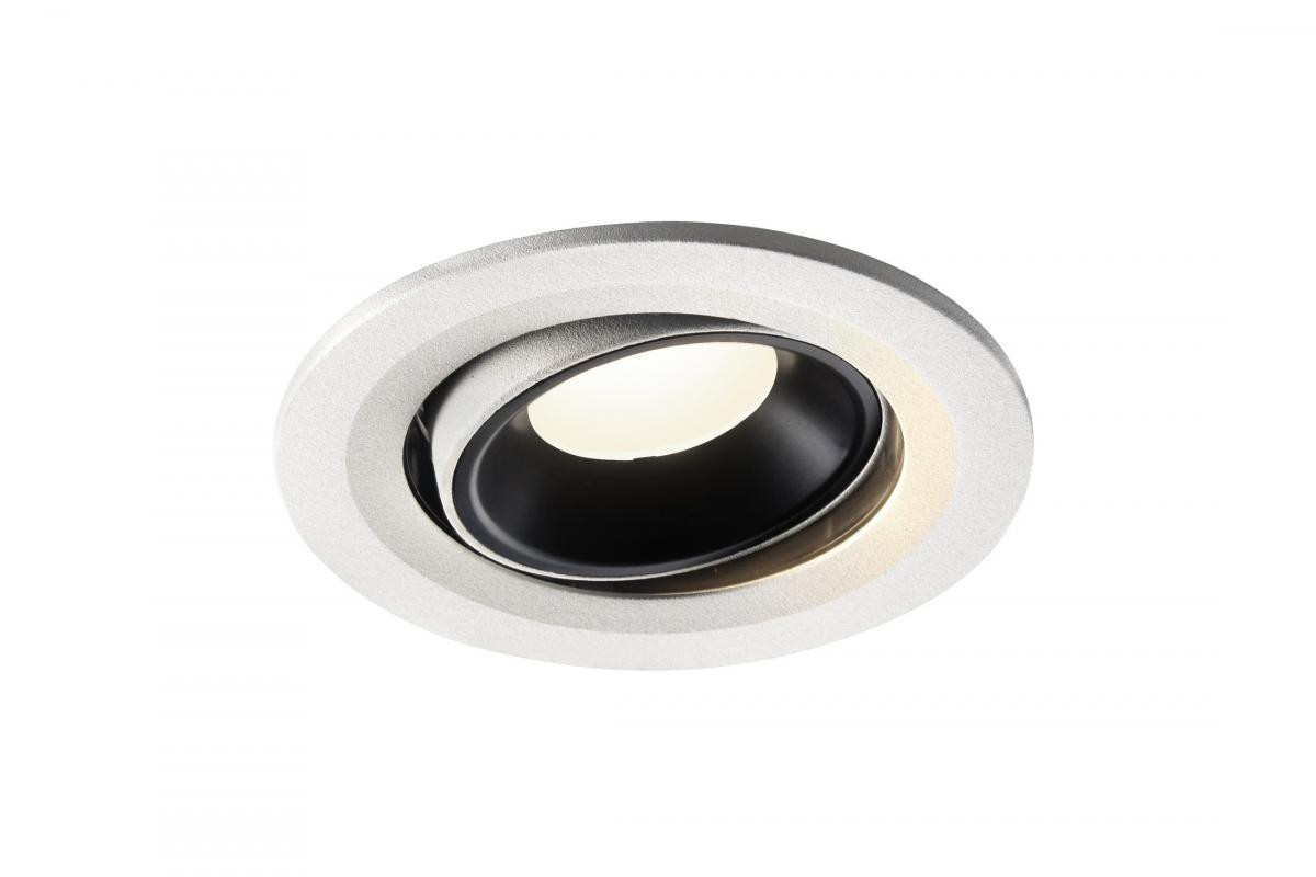 SLV NUMINOS Numinos® Move S, plafondinbouwarmatuur wit/zwart 4000K 20°