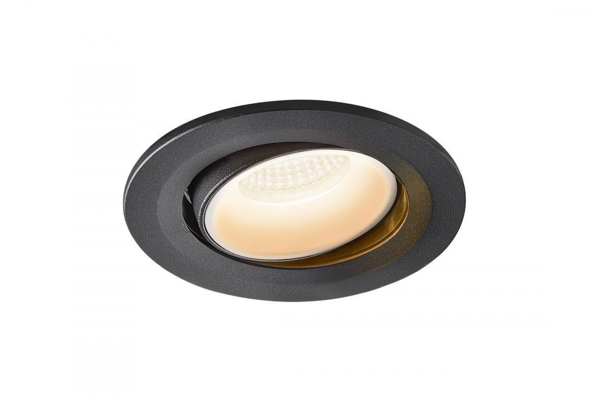 SLV NUMINOS Numinos® Move S, plafondinbouwarmatuur zwart/wit 2700K 40°