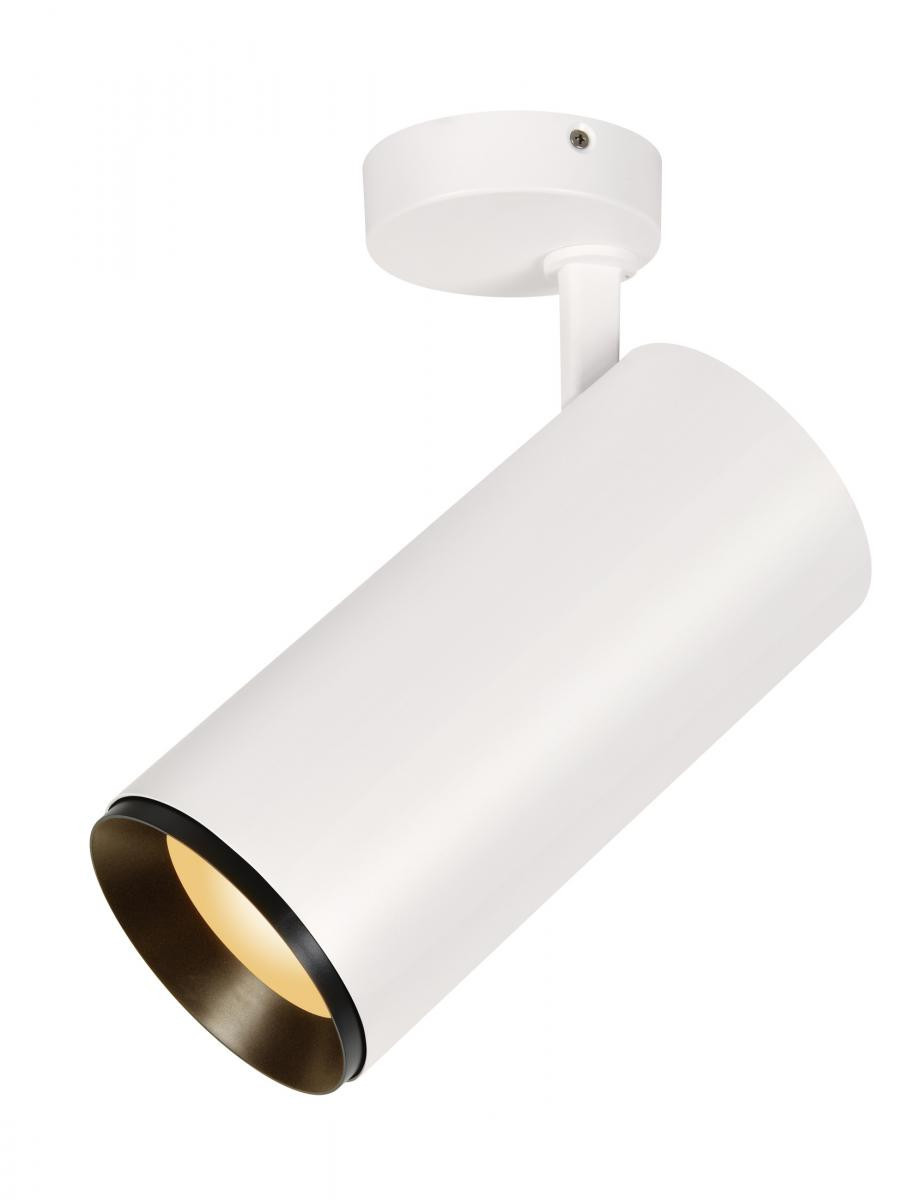 SLV NUMINOS Numinos® Spot XL fase, plafondopbouwarmatuur wit/zwart 36W 2700K 60°