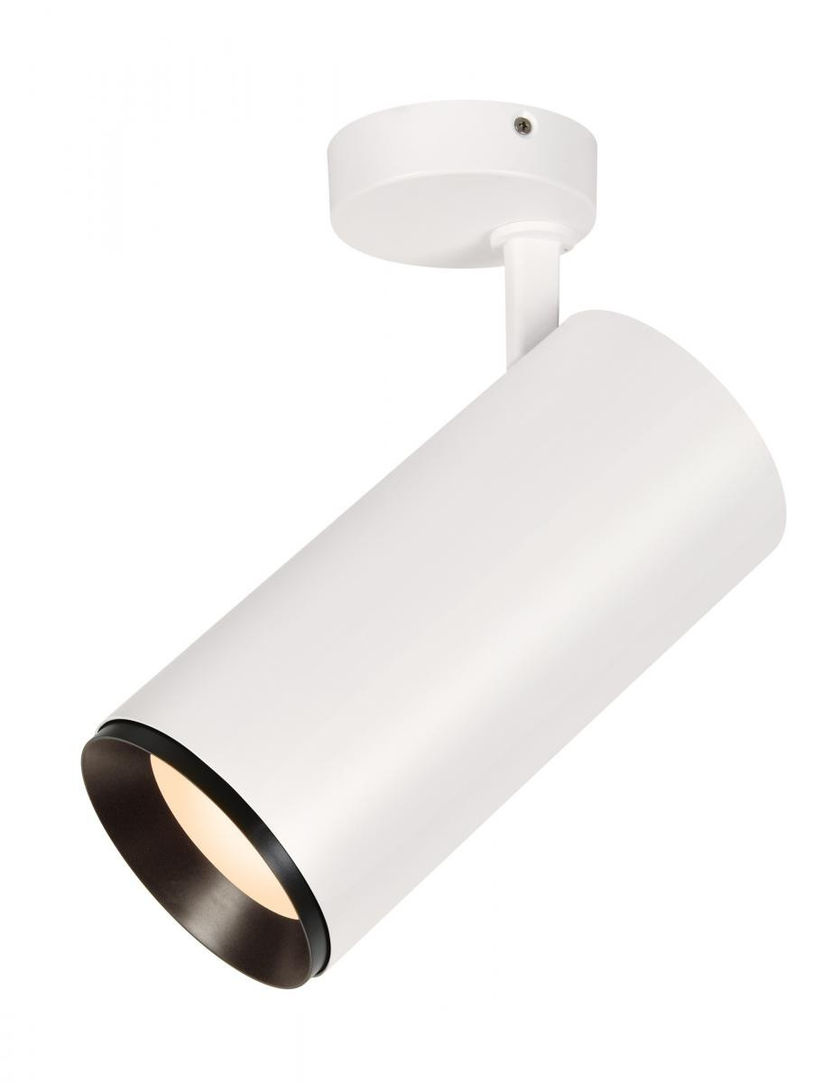 SLV NUMINOS Numinos® Spot XL fase, plafondopbouwarmatuur wit/zwart 36W 3000K 24°