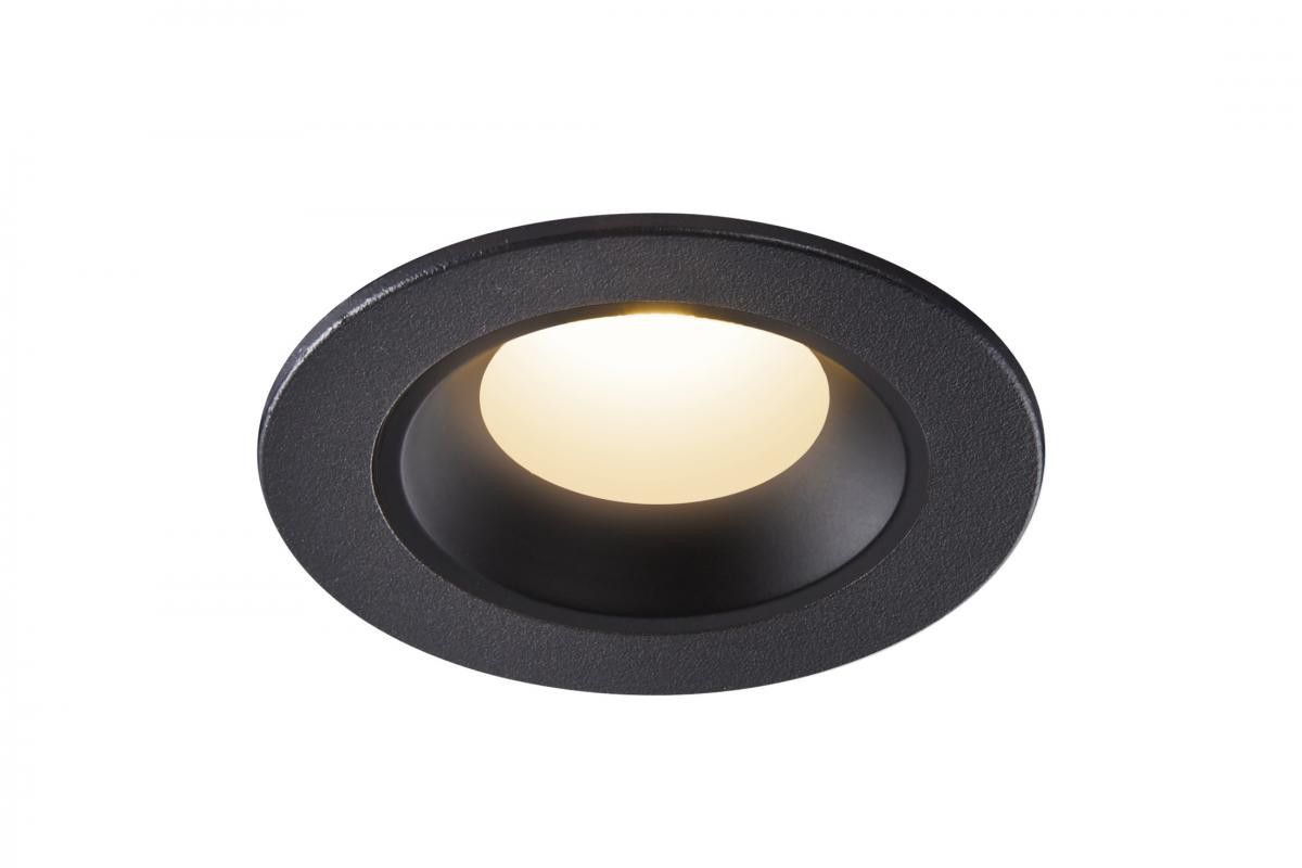 SLV NUMINOS Numinos® XS, plafondinbouwarmatuur zwart 3000K 40°