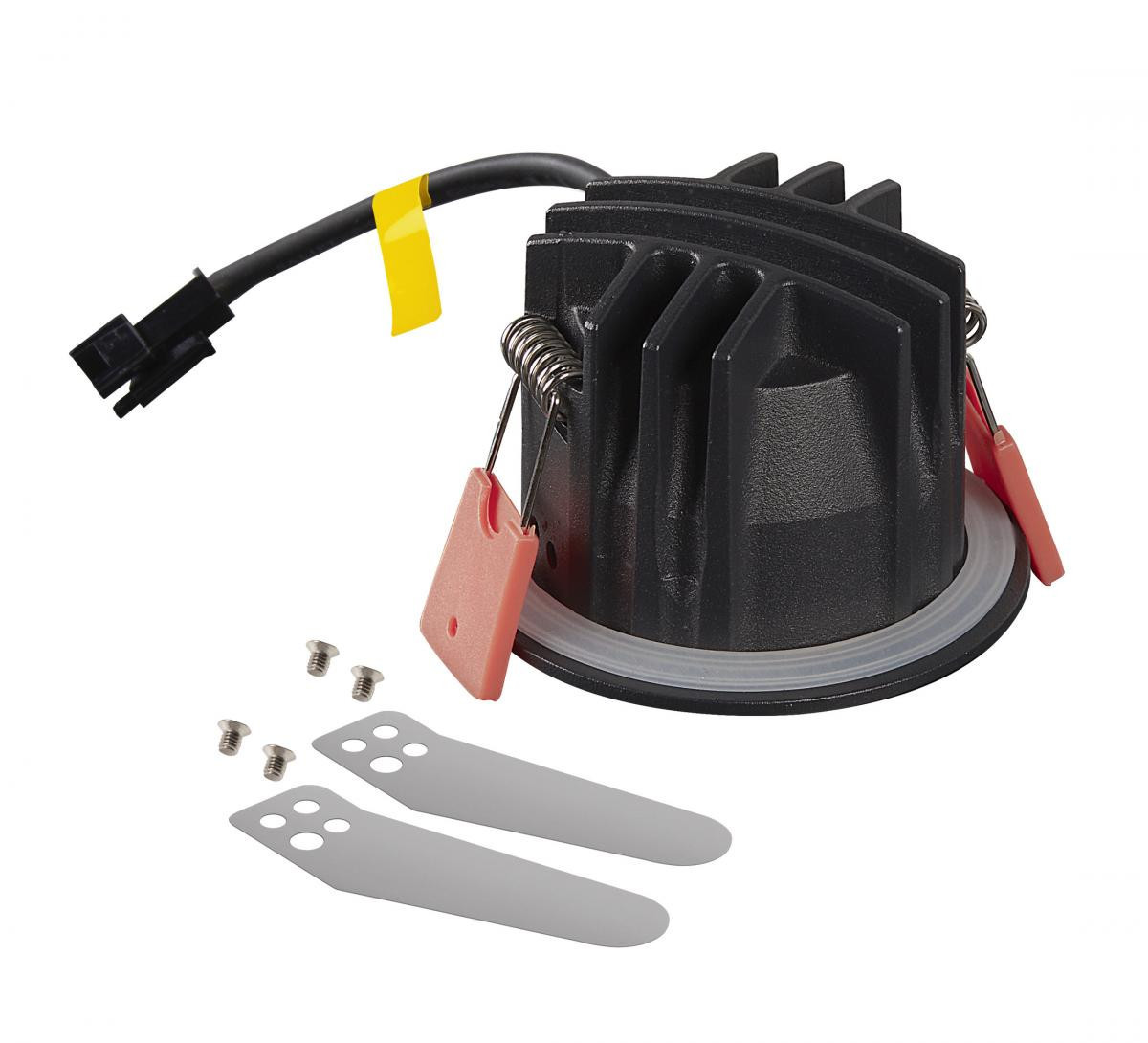 SLV NUMINOS Numinos® XS, plafondinbouwarmatuur zwart/chroom 4000K 55°