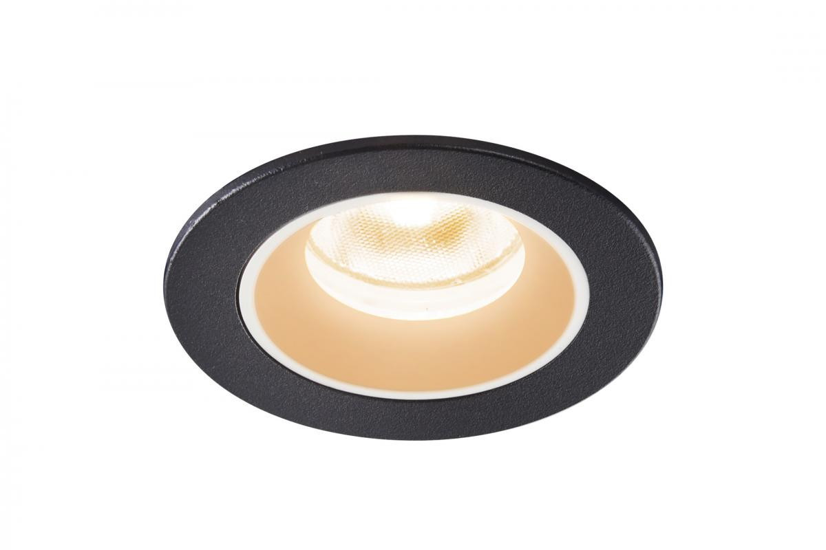 SLV NUMINOS Numinos® XS, plafondinbouwarmatuur zwart/wit 2700K 20°