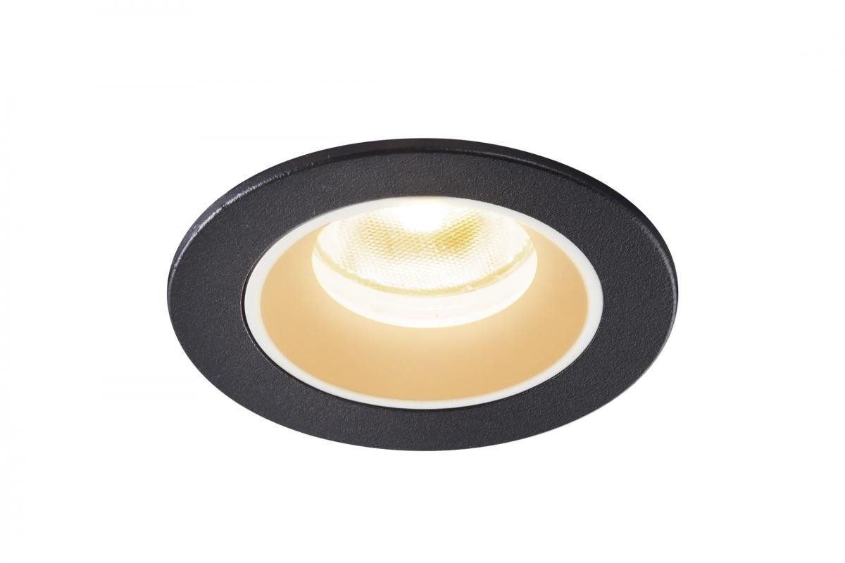 SLV NUMINOS Numinos® XS, plafondinbouwarmatuur zwart/wit 3000K 40°