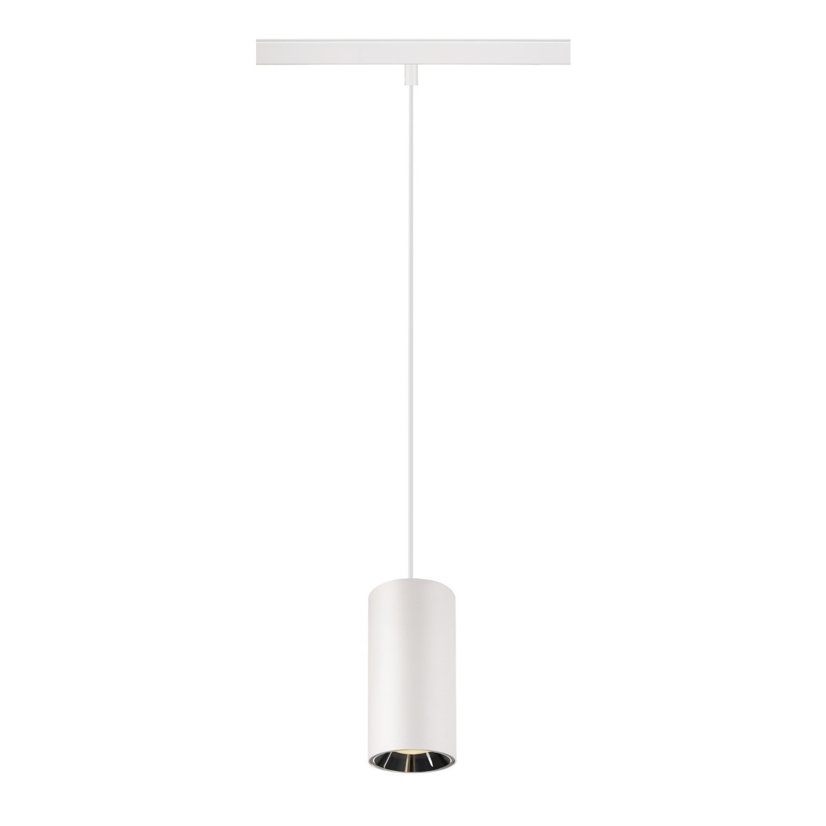 SLV 48V SYSTEM Numinos® S 48V track, dali, pendelarmatuur, wit/ chroom, 16W, 1050LM,