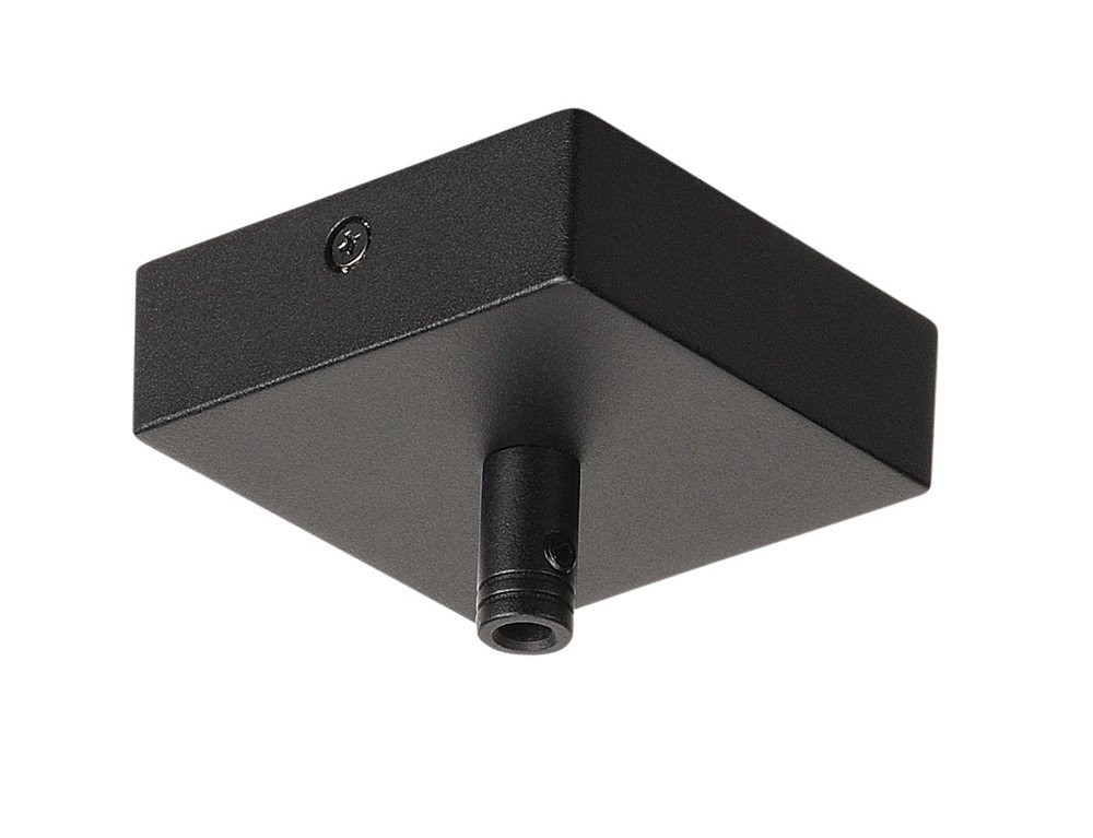 SLV Glenos plafondroze met trekontlasting mat zwart aluminium