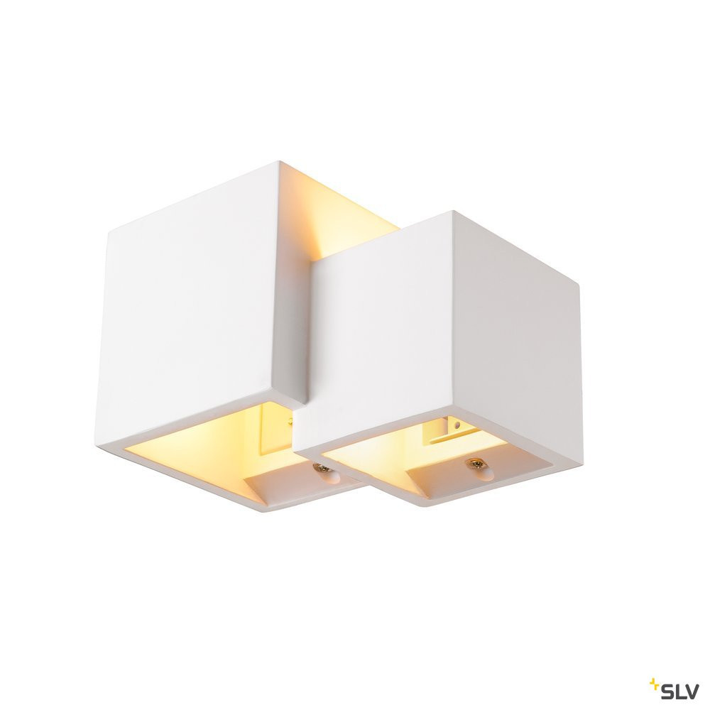 SLV PLASTRA Plastra WL cubes, indoor wandopbouwlamp QT14 wit