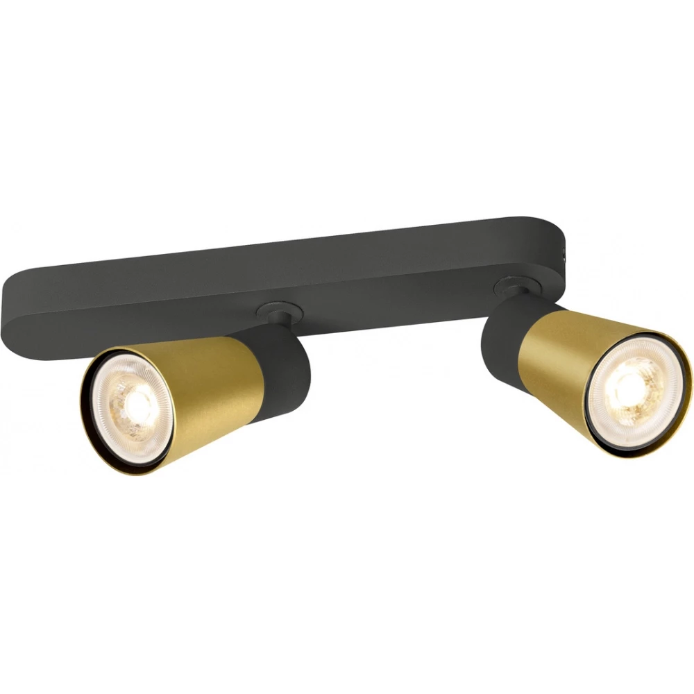 SLV Puri 2.0 cone CW double asym. zwart 2X gu10