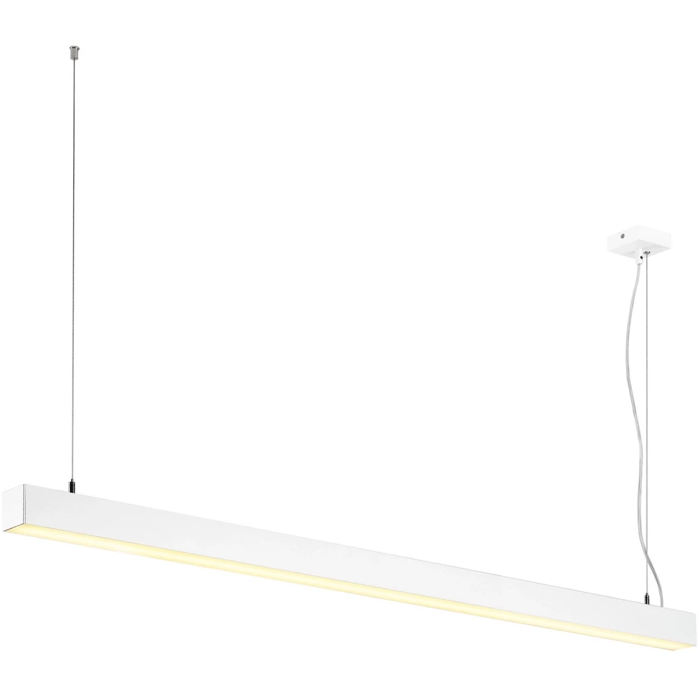 SLV Q-line dali single led hanglamp dimbaar 1500 MM wit