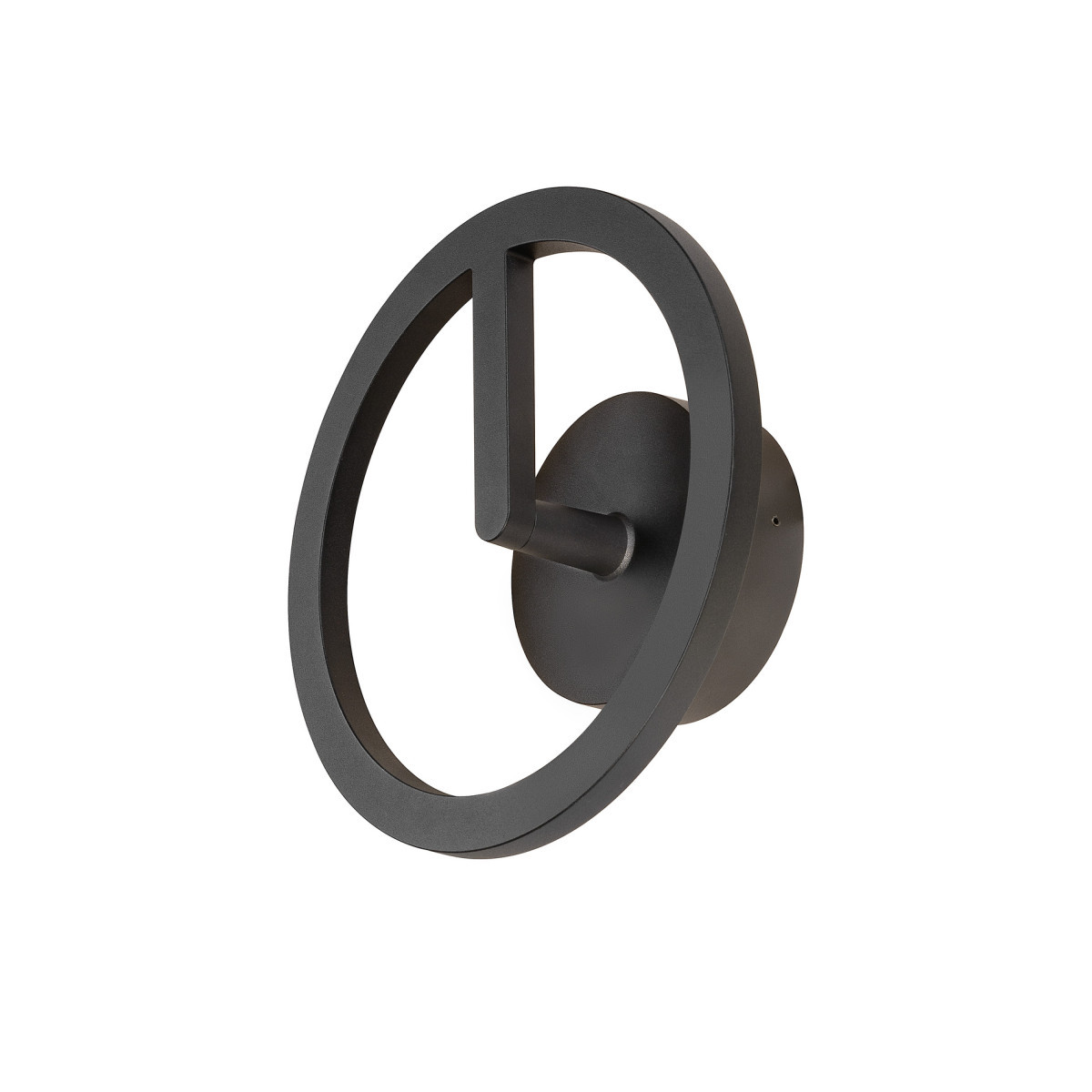 SLV RING Q-Ring, wandarmatuur, 3000K, phase, ip65, zwart