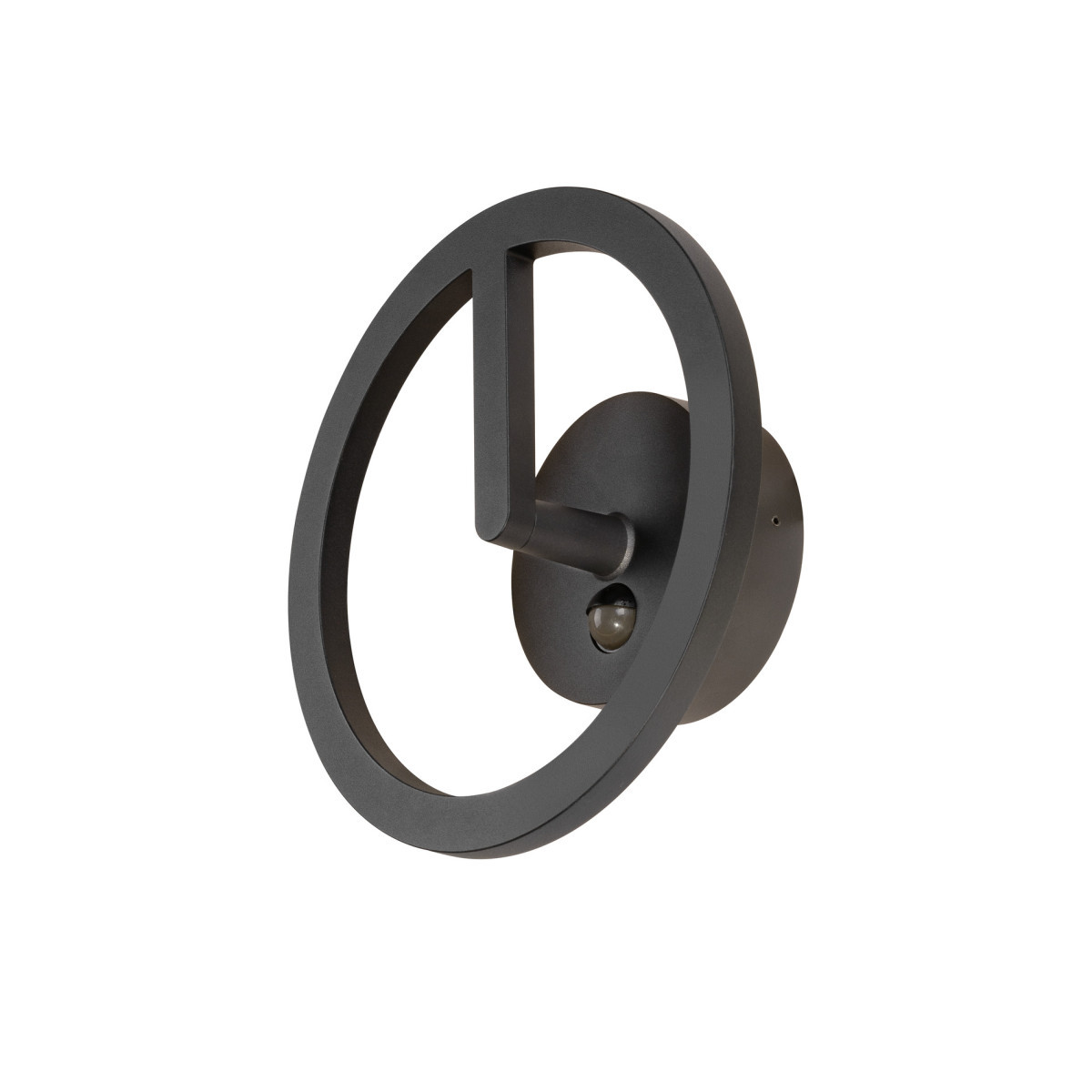 SLV RING Q-Ring, wandarmatuur, sensor, 3000K, ip54, zwart