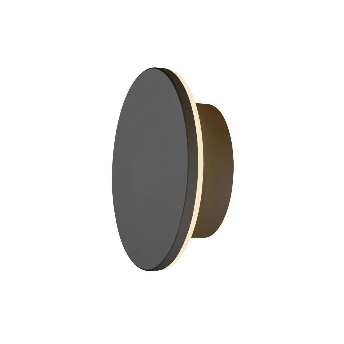 SLV RING D-Ring S, wandarmatuur, fase, 2700/3000K, fase, ip65, zwart