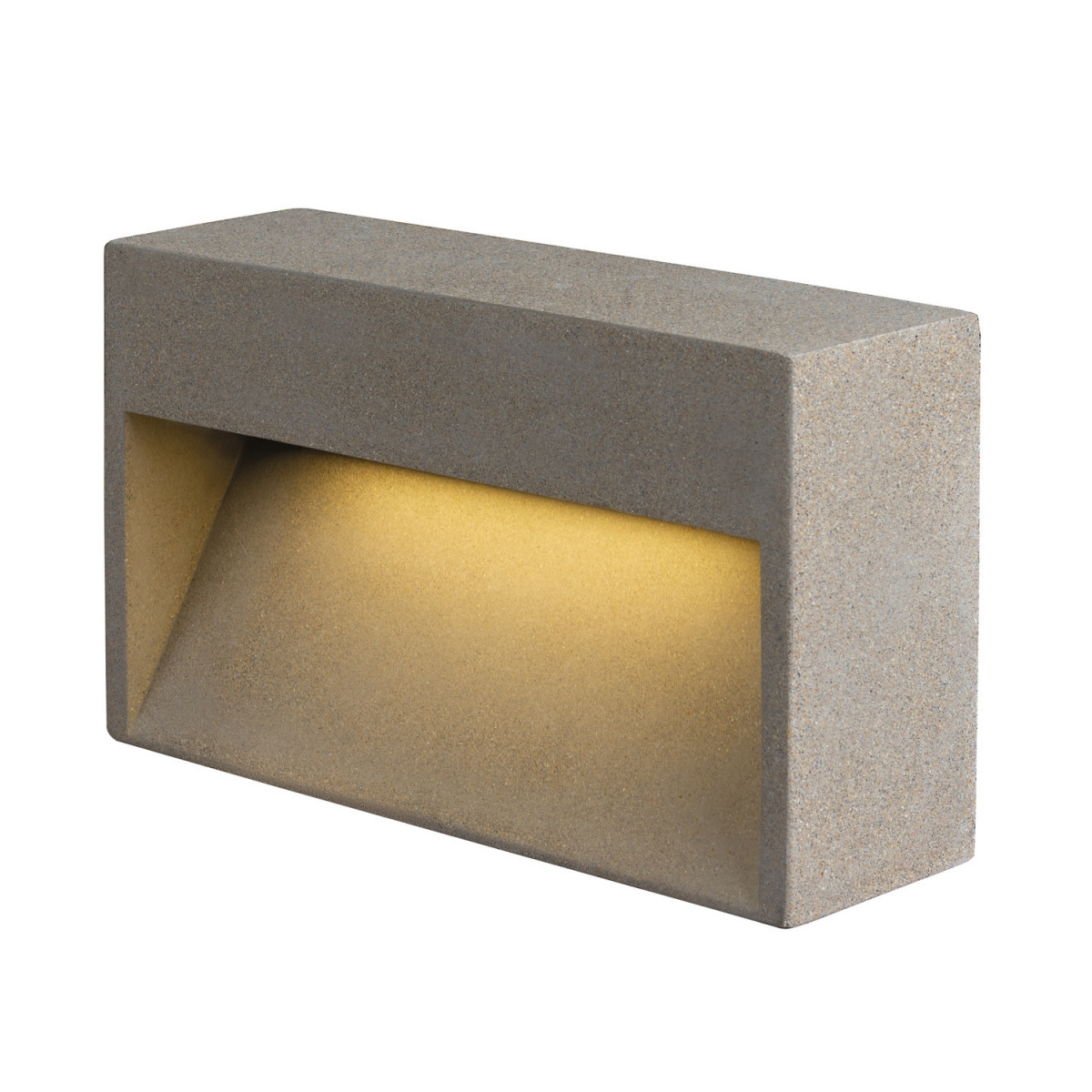 SLV CONCRETO Concreto L, WL wandopbouwarmatuur grijs 12W 570LM 3000K