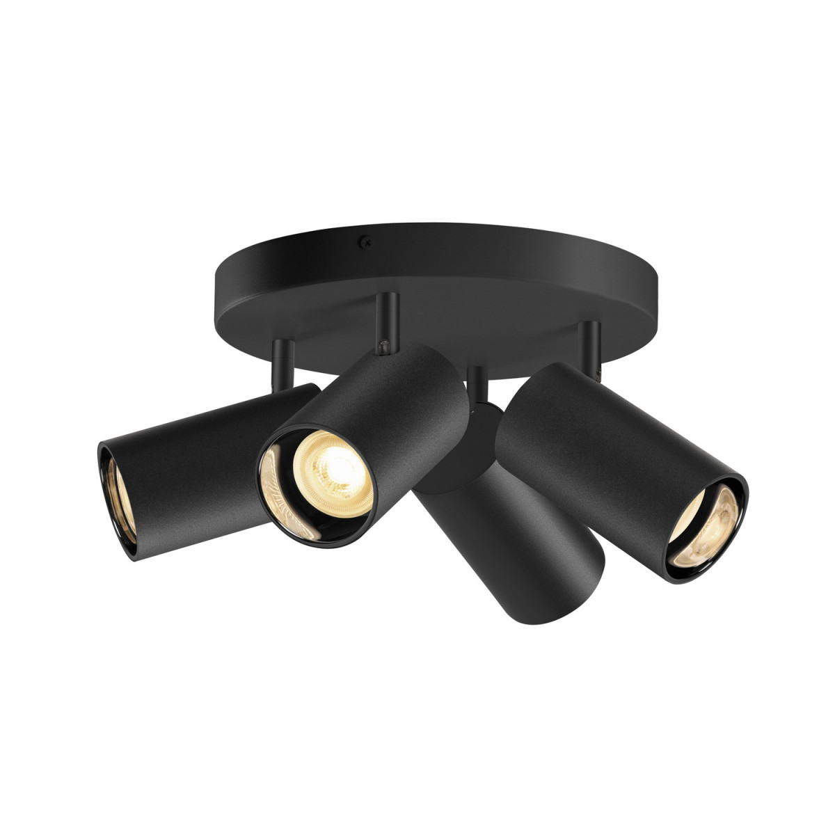 SLV ASTO Asto Tube, plafondopbouwarmatuur, cilindrisch, gu10, 4X max. 10W, zwar