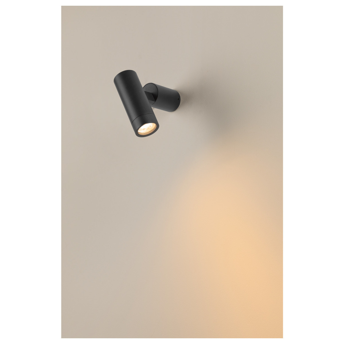 SLV S-TUBE S-Tube, wandopbouwarmatuur, rond, 1 X max.. 10 W gu10, zwart