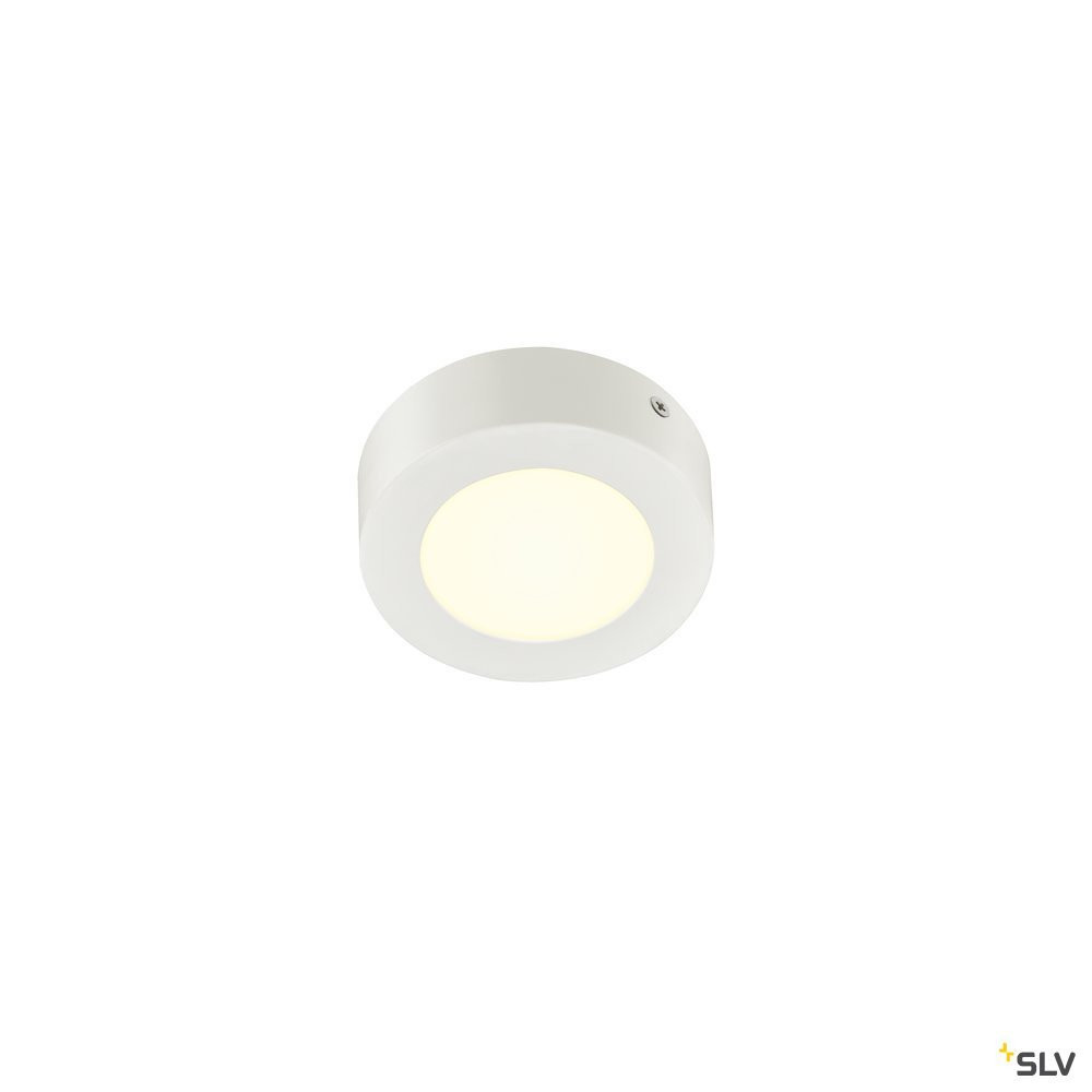 SLV SENSER Senser 12 CW, indoor led wand- en plafondopbouwlamp rond wit 4000 K
