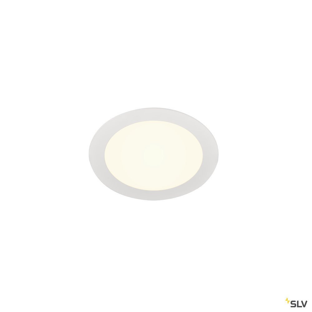 SLV SENSER Senser 18 DL, indoor led plafondinbouwlamp rond wit 4000 K