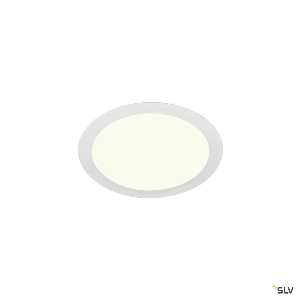 SLV SENSER Senser 24 DL, indoor led plafondinbouwlamp rond wit 4000 K