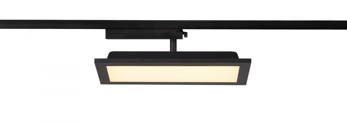 SLV PANEL Panel Track rechthoekig 150x300mm, 1-fase spot zwart 18W 3000K
