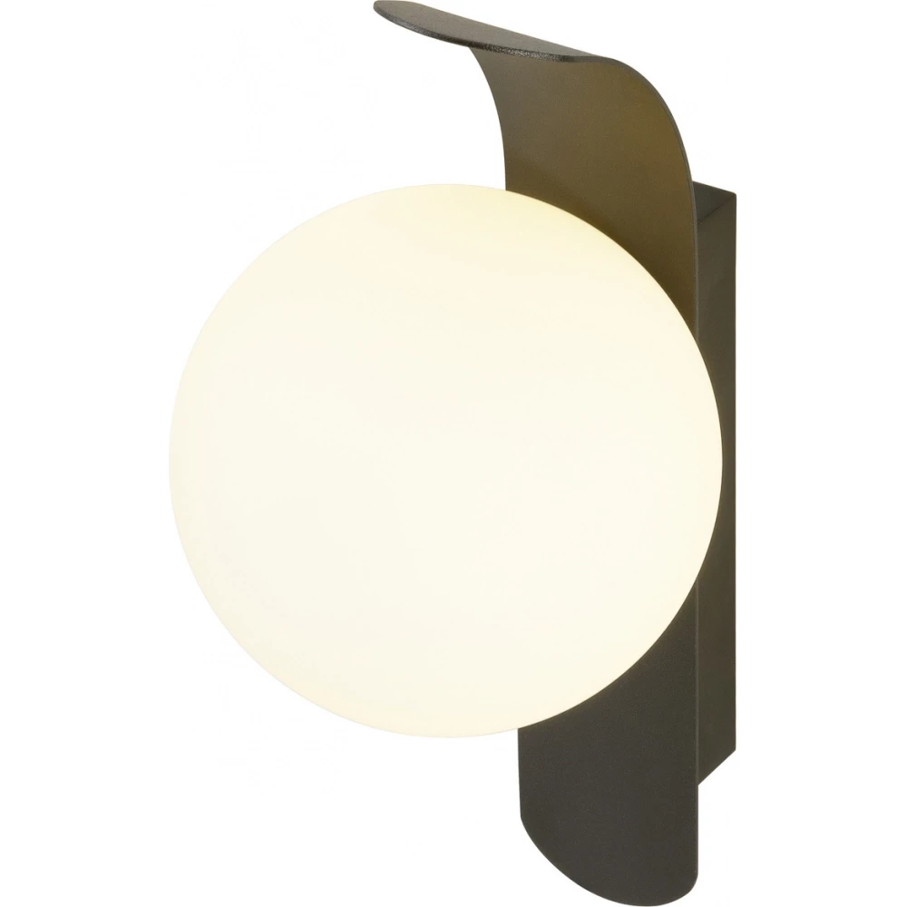 SLV Sun wand rond zwart 1X G9