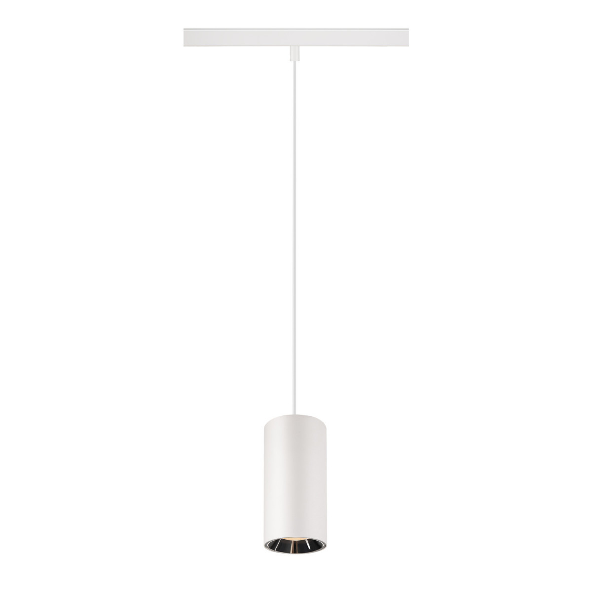 SLV 48V SYSTEM Numinos® S 48V track, dali, pendelarmatuur, wit/ chroom, 16W, 1000LM,