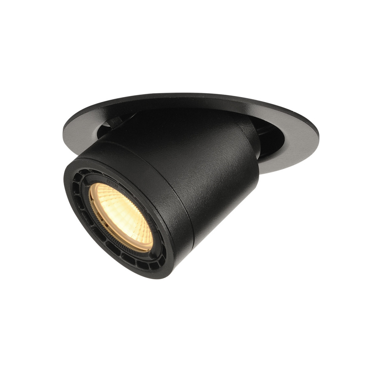 SLV SUPROS Supros 78 move plafondinbouwlamp, rond, zwart , 3000 K, 60° lens