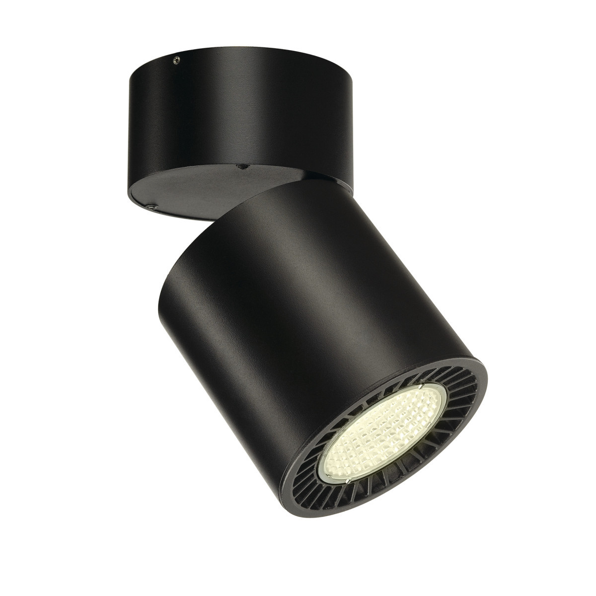 SLV SUPROS Supros Move CL indoor led plafondopbouwarmatuur, rond, zwart, 4000K,