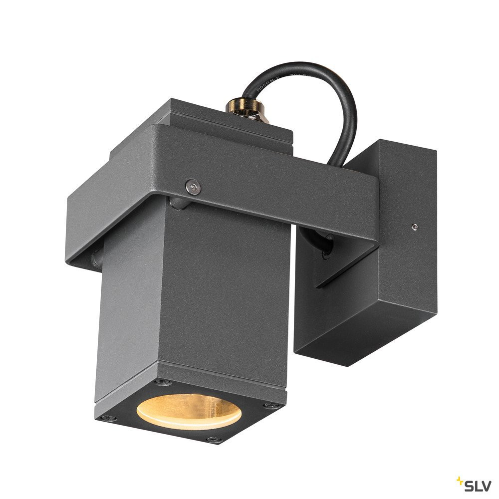 SLV THEO Theo Bracket CW, outdoor wand- en plafondopbouwlamp qpar51 antraciet