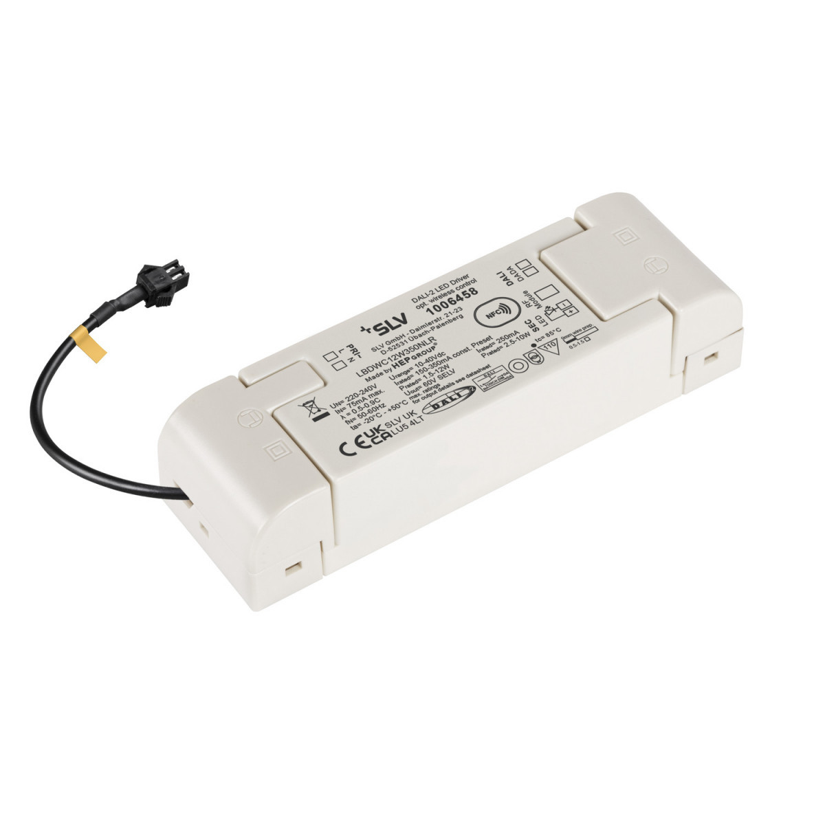 SLV Zubehör (universal) Led Bridge driver, 12W, 250 ma voor numinos® inclusief radio-interface