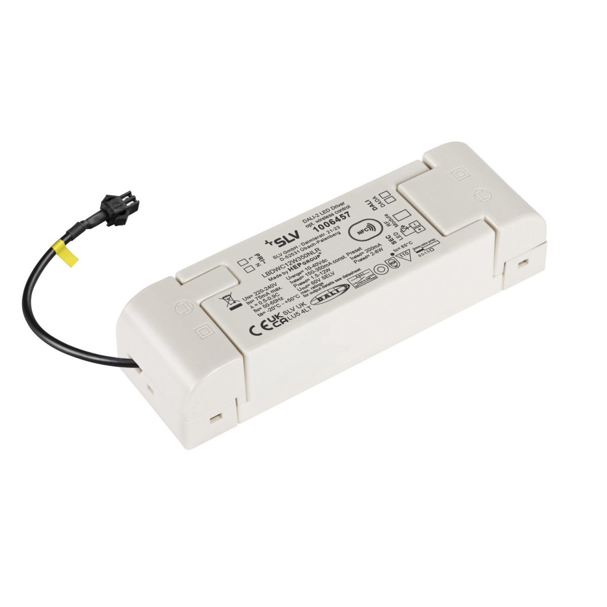 SLV Zubehör (universal) Led Bridge driver, 12W, 200 ma voor numinos® inclusief radio-interface