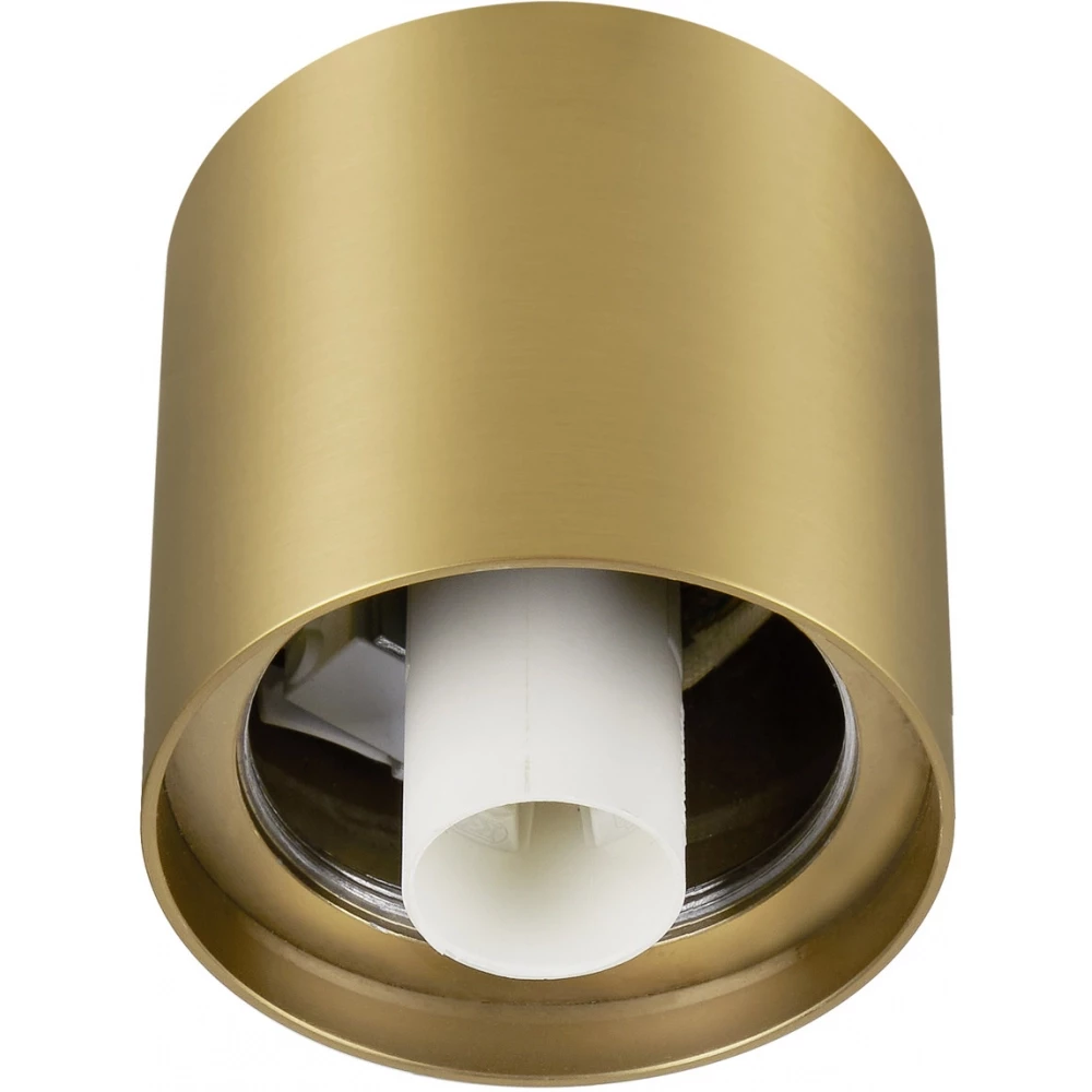 SLV Varyt plafondopbouwarmatuur rond 1X max. 6W e14 messing