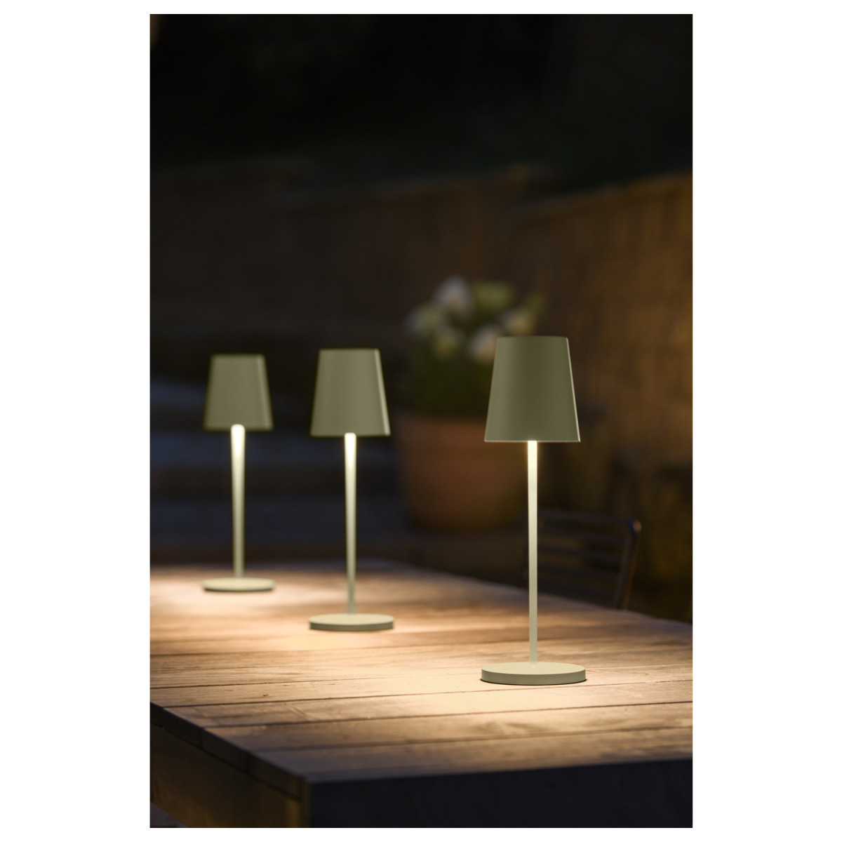 SLV VINOLINA Vinolina Two, tafelarmatuur, accu, ip65, 2200/2700/3000K, touch, groen