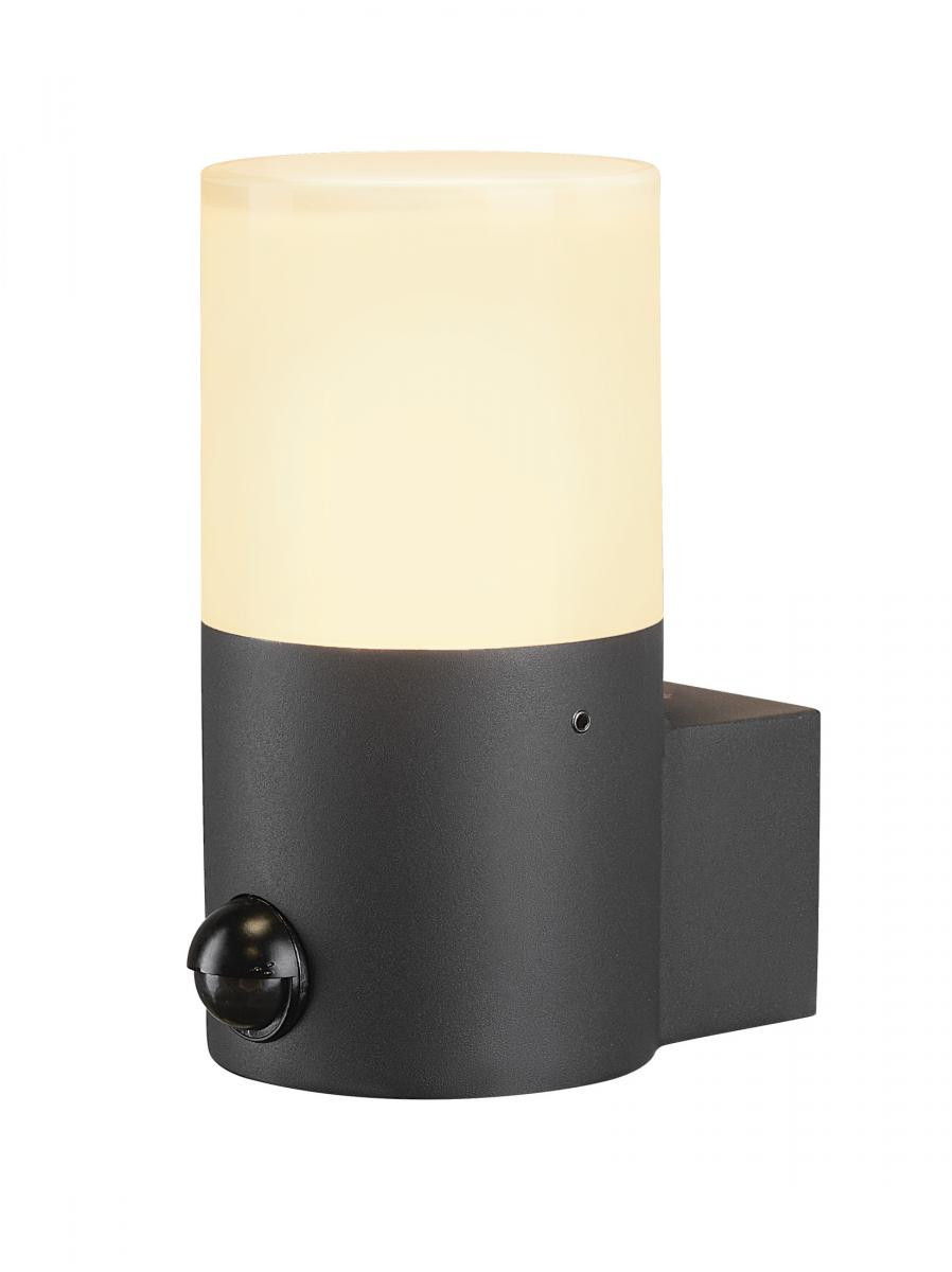 SLV GRAFIT Grafit E27 rond sensor, wandopbouwarmatuur antraciet