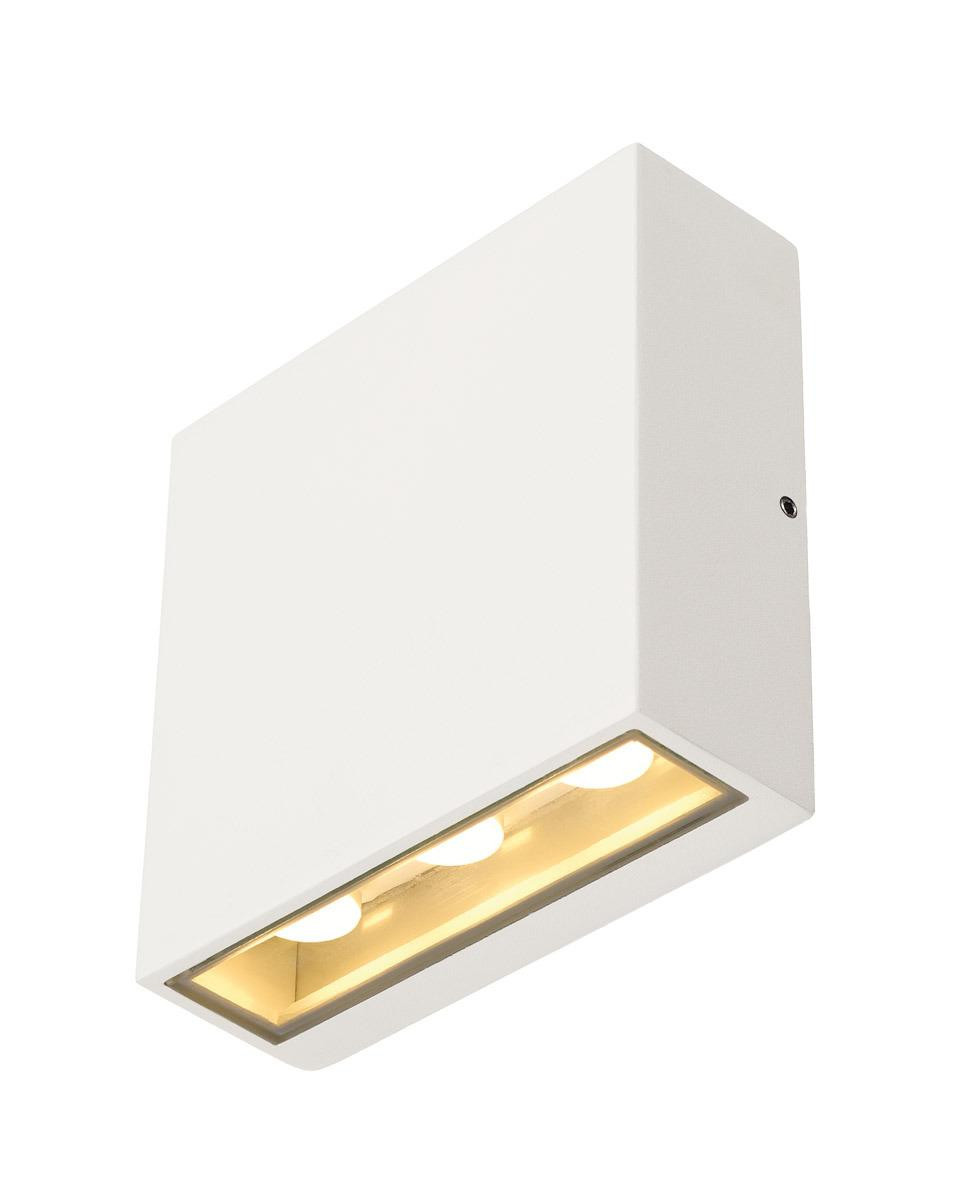 SLV QUAD Big Quad wandarmatuur, vierkant, wit, warmwit