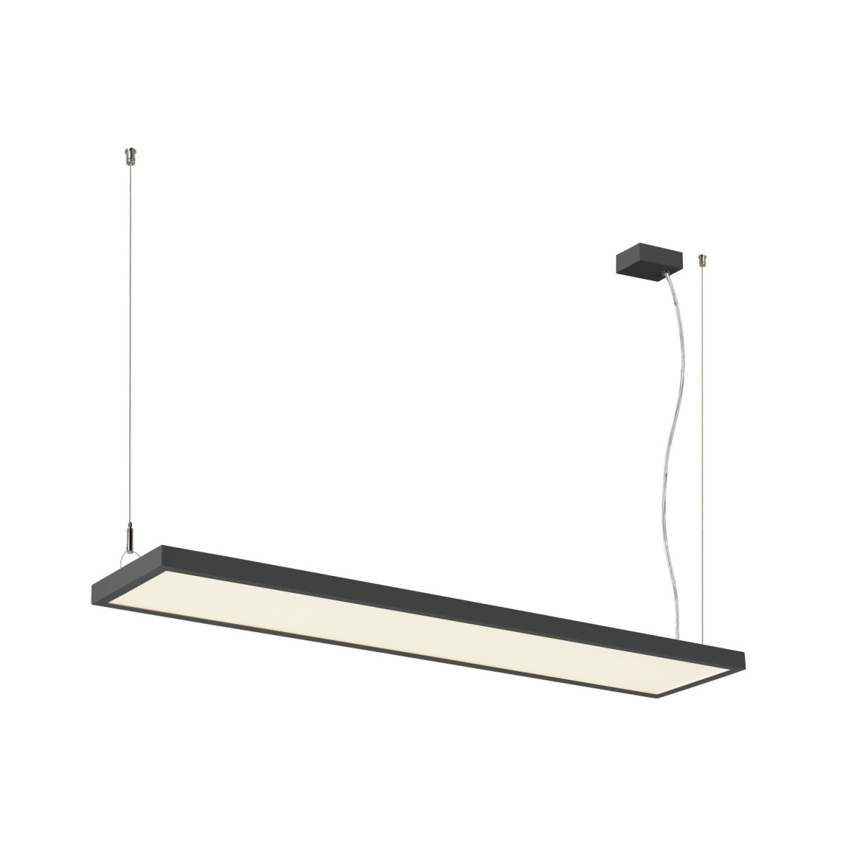SLV WORKLIGHT Worklight Pro 120, pendelarmatuur, 120 CM, 4000K, dali, touch, zwart