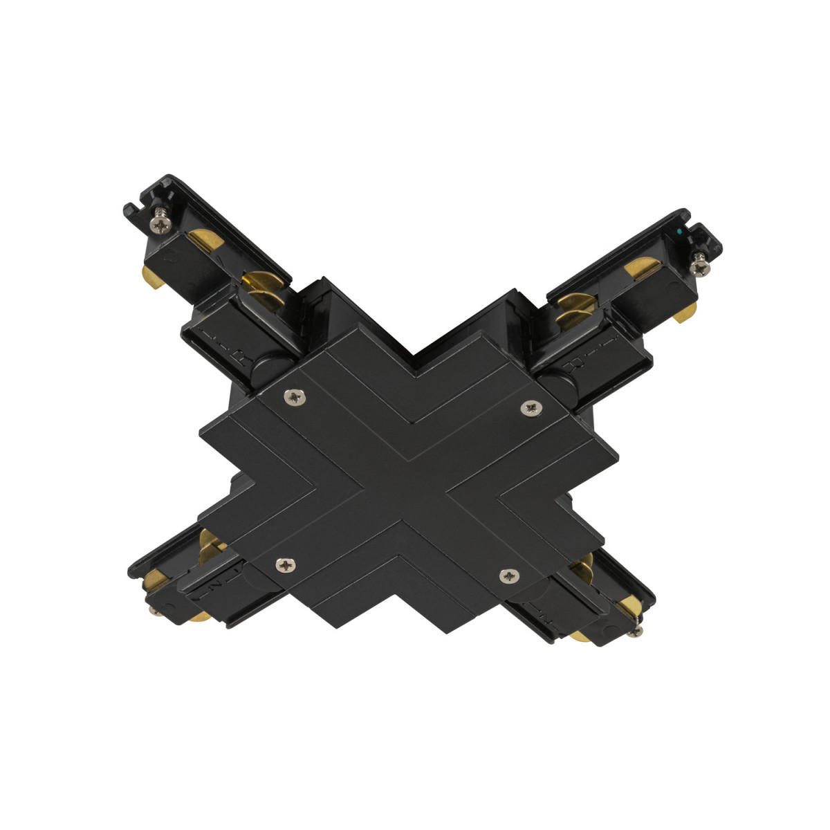 SLV S-TRACK SYSTEM X-Verbinder, voor S-track 3-fase-inbouwrail, dali, phase, zwart